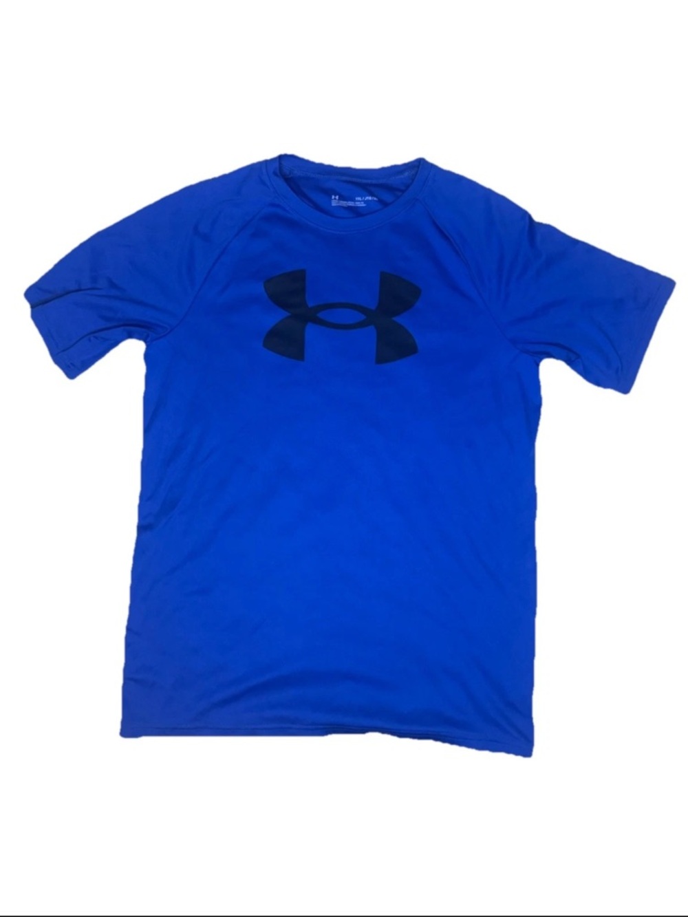 Under Armour Youth XL Blue Short-Sleeve Tech Big Logo Performance Tee